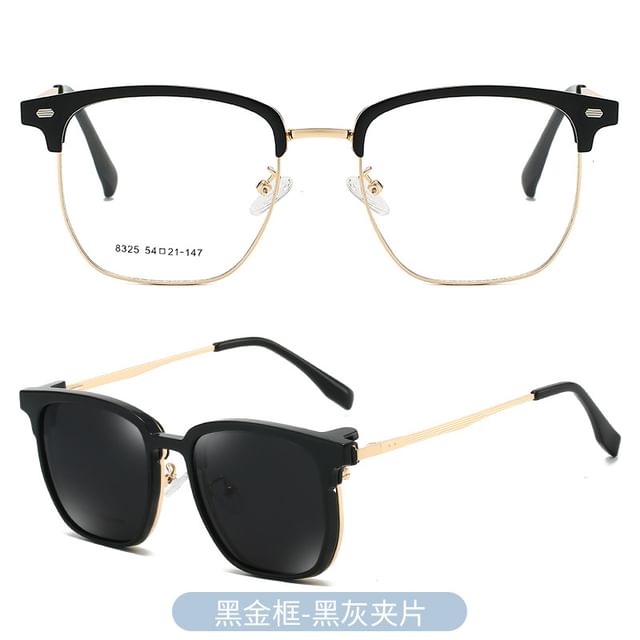 with On Half Frame Designs) Eyeglasses (Various Sunglasses Polarized Clip