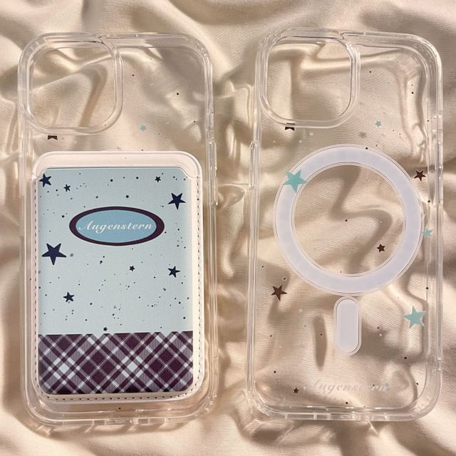 Magnetic Set (Compatible Star Phone Holder MagSafe) Card with Case /