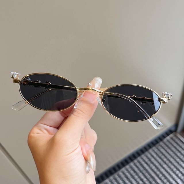 Sunglasses Oval Rhinestone / Glasses