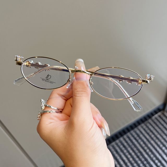 Sunglasses Oval Rhinestone / Glasses