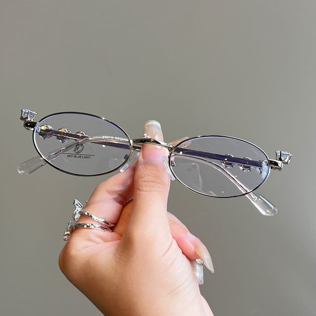 Sunglasses Oval Rhinestone / Glasses