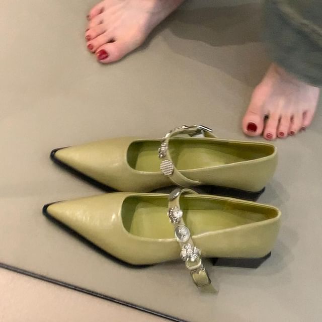 Toe Pointed Jane Mary Shoes