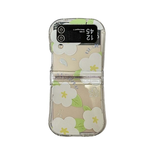 Floral Transparent Phone Case / Strap / Set