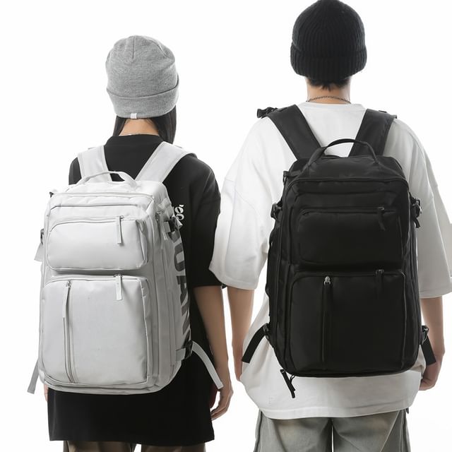 Lettering Backpack Zip