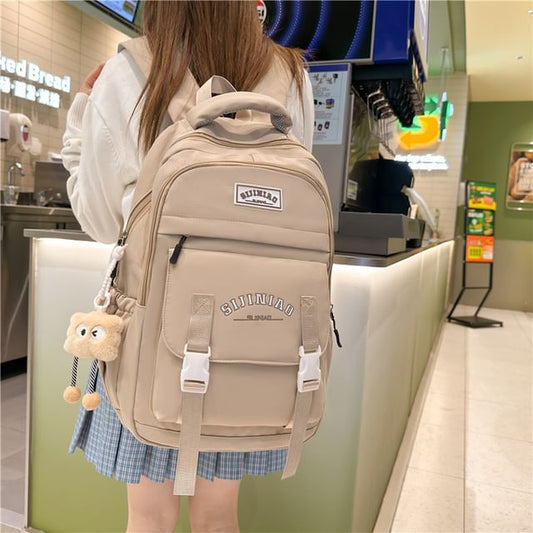 Zip Lettering Backpack