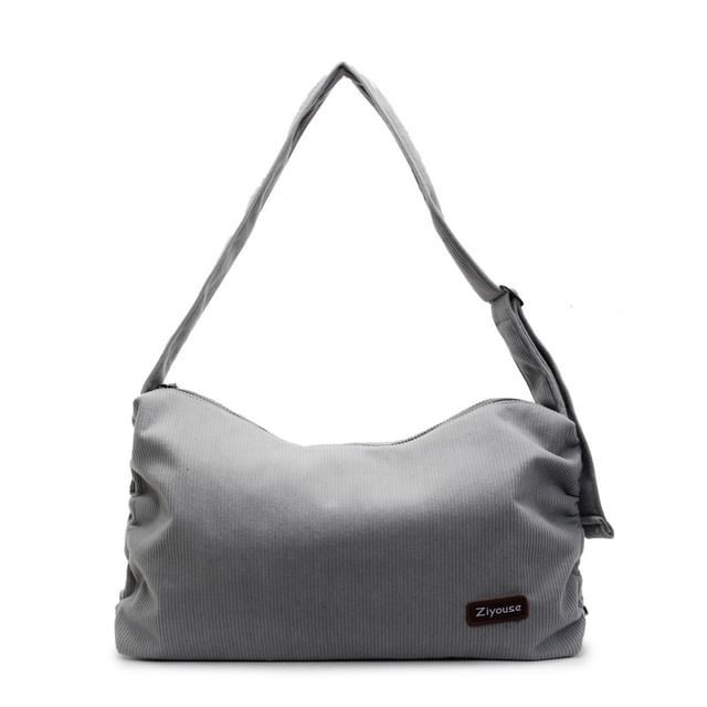 Bag Striped Corduroy Shoulder
