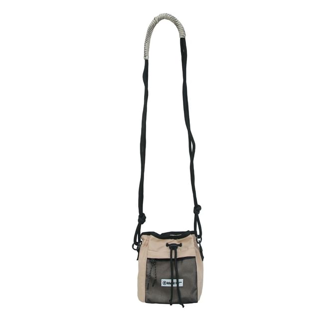 Drawstring Color Block Crossbody Bag