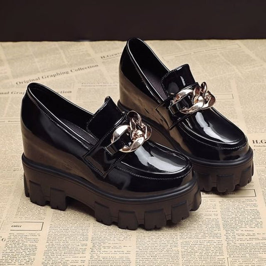Wedge Hidden Platform Loafers