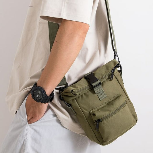 Canvas Plain Shoulder Bag in 5 Colors