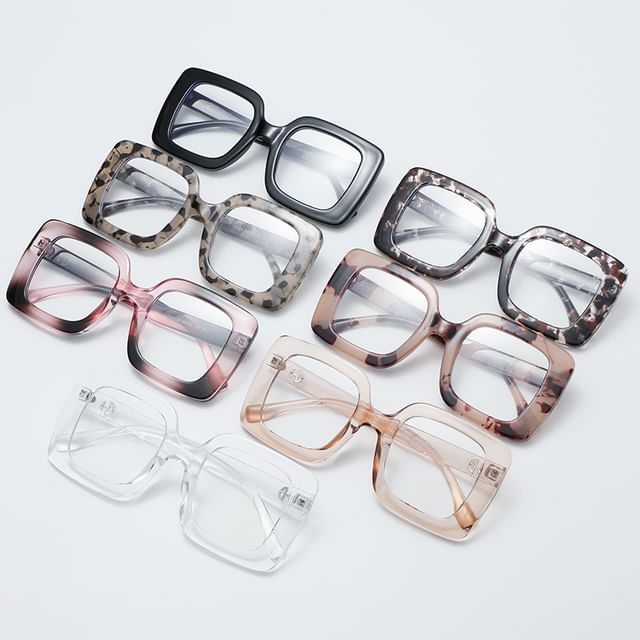 Thick Frame Square Sunglasses