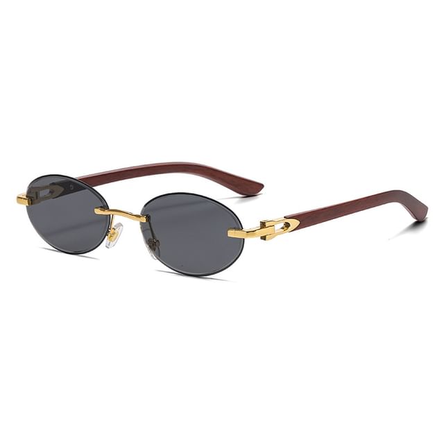 Sunglasses Frame Oval Thin