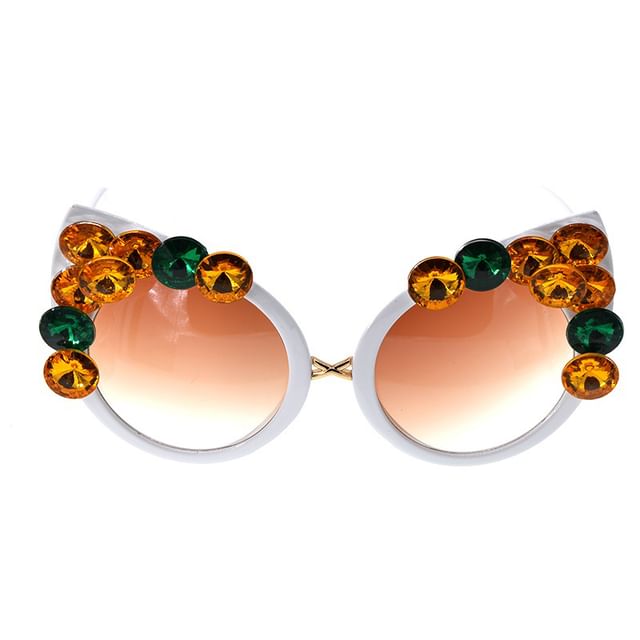 Eye Sunglasses Rhinestone Cat