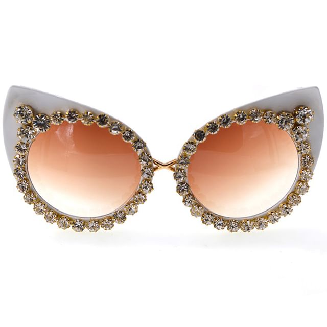 Eye Sunglasses Rhinestone Cat
