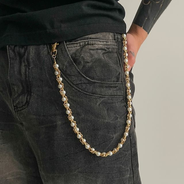 Faux Pearl Waist Chain
