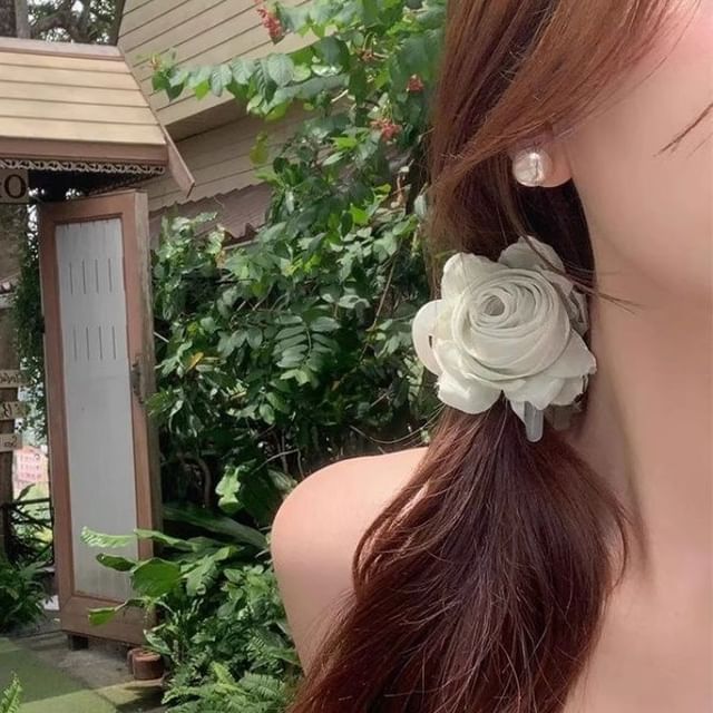 Fabric Claw Hair Flower