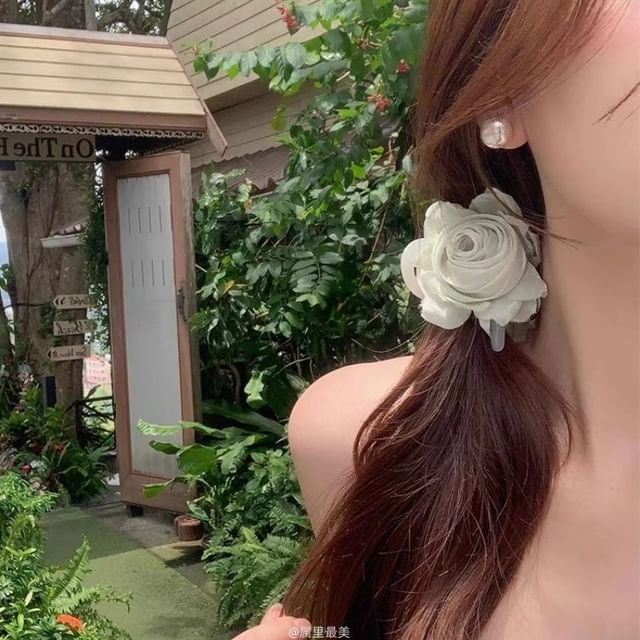 Fabric Claw Hair Flower