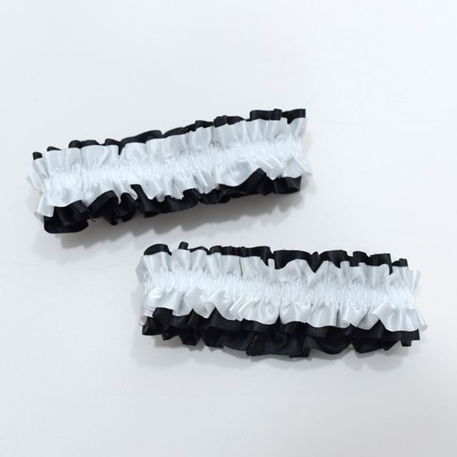 Set of 2 Shirred Lace Armband