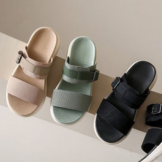 Wedge Heel Slide Sandals