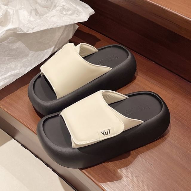 Sandals Platform Adhesive Strap