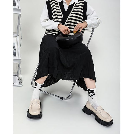 Loafers Platform Heel Chunky