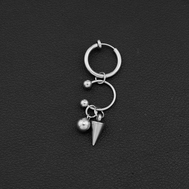 Spiked Hoop Earring Clip On