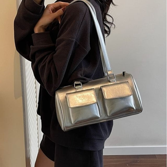 Flap Pocket Shoulder Bag