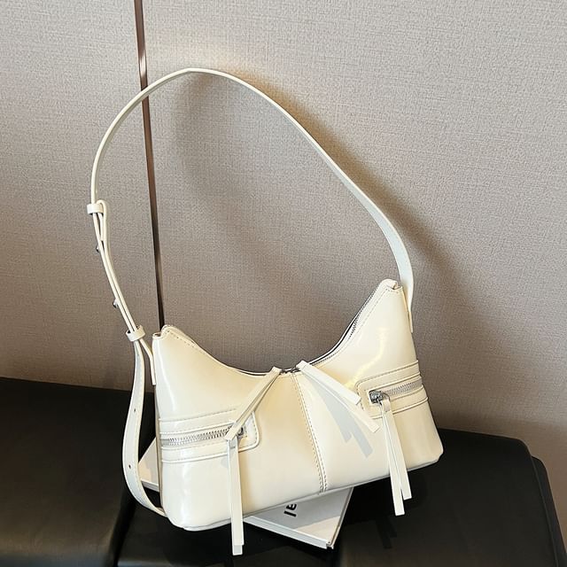 Zip Panel Shoulder Bag