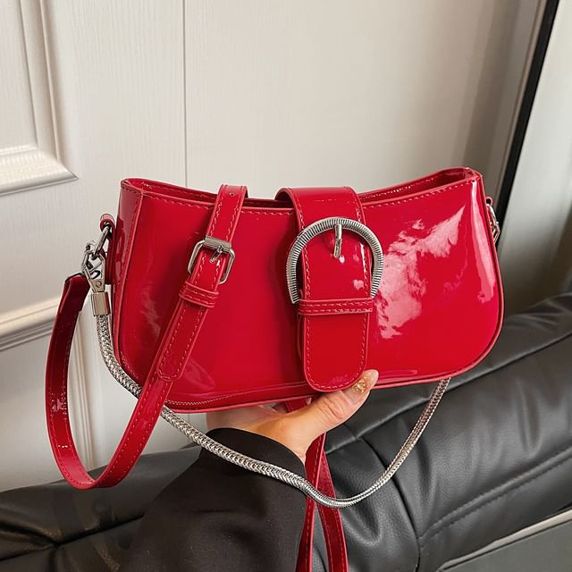 Buckled Crossbody Shoulder Bag