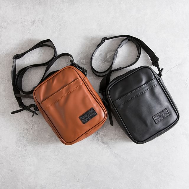 Faux-Leather Mini Shoulder Bag