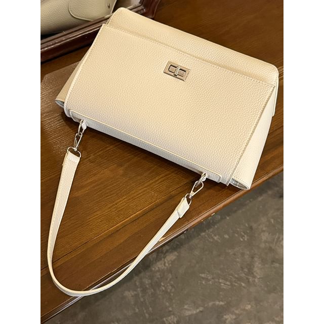 Faux Leather Flap Shoulder Bag