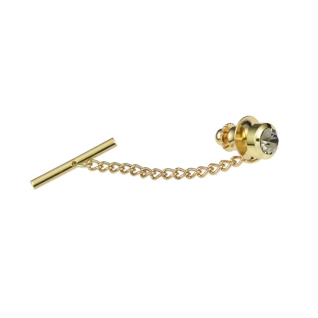 Chain Tie Pin - CZ
