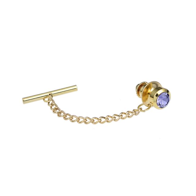 Chain Tie Pin - CZ