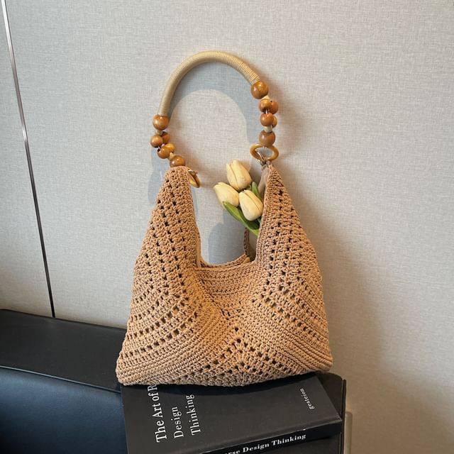 Beaded Crochet Shoulder Bag