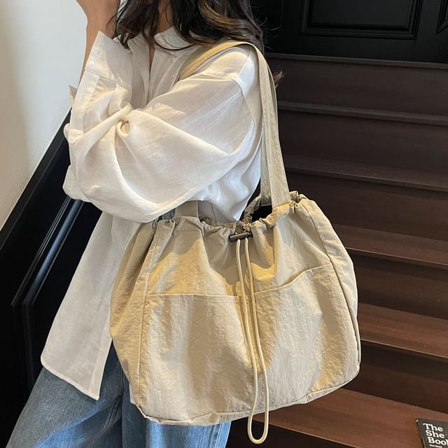 Textile Plain Shoulder Bag