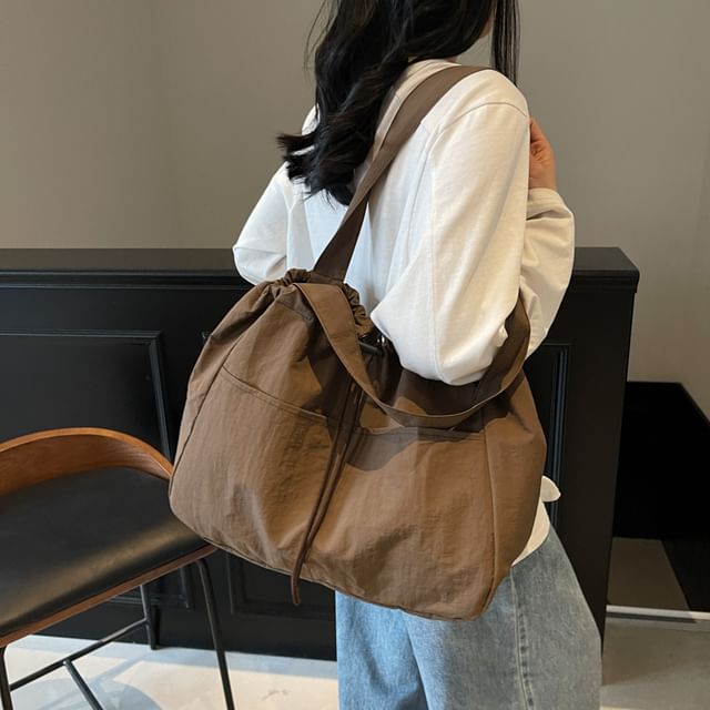 Textile Plain Shoulder Bag