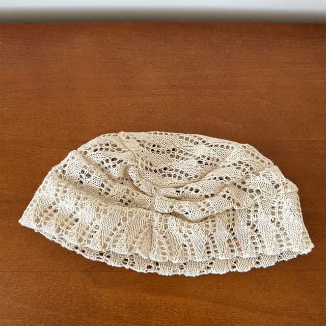 Lace Slouch Beanie