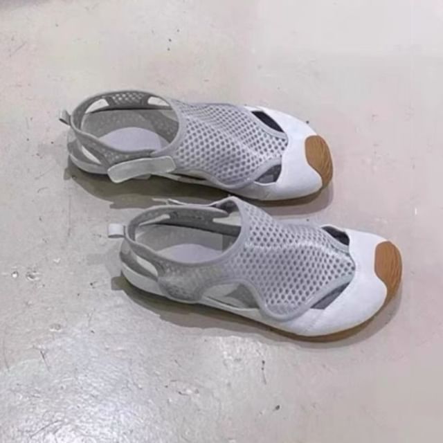 Fishnet Slip-Ons Cutout Panel
