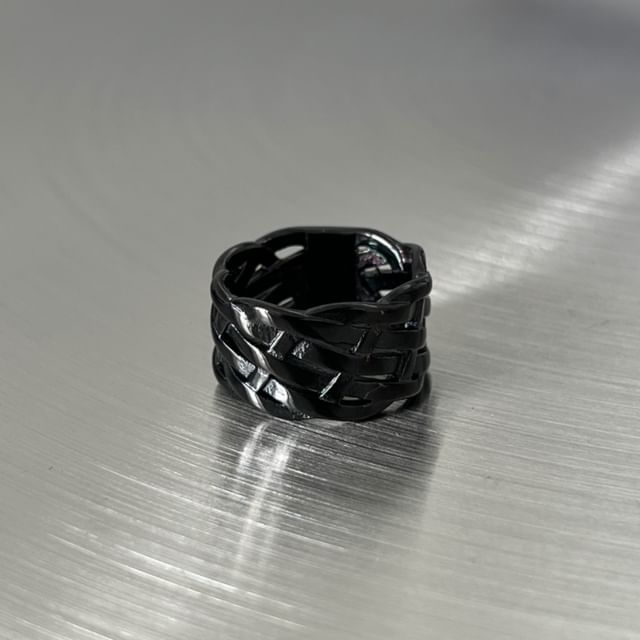 Thick Woven Band Ring