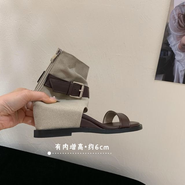 Wedge High Top Sandals