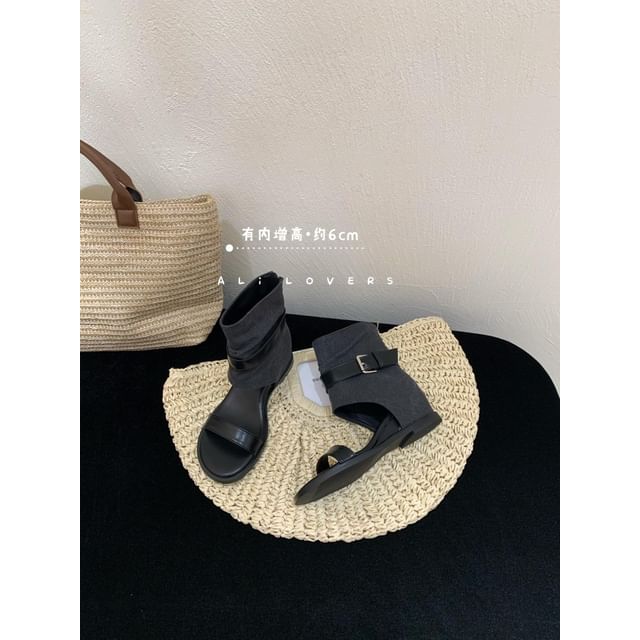 Wedge High Top Sandals