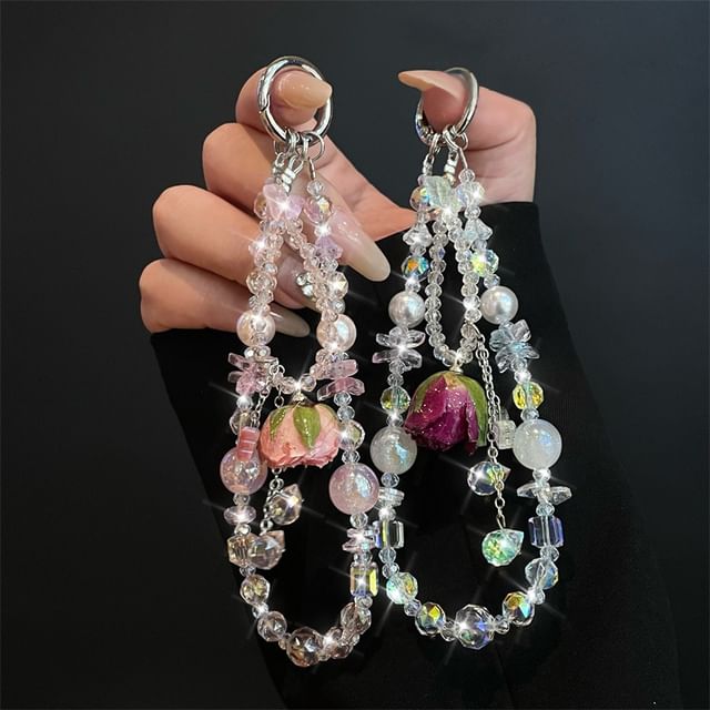 Phone Pad with Lanyard Beaded