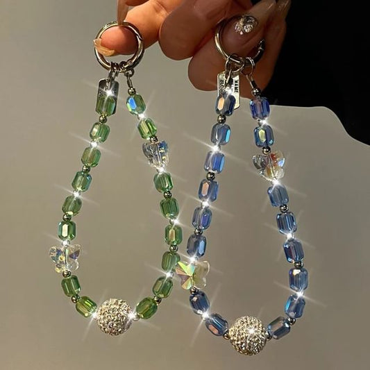 Beaded Butterfly Lanyard Phone