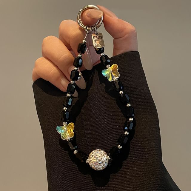 Beaded Butterfly Lanyard Phone