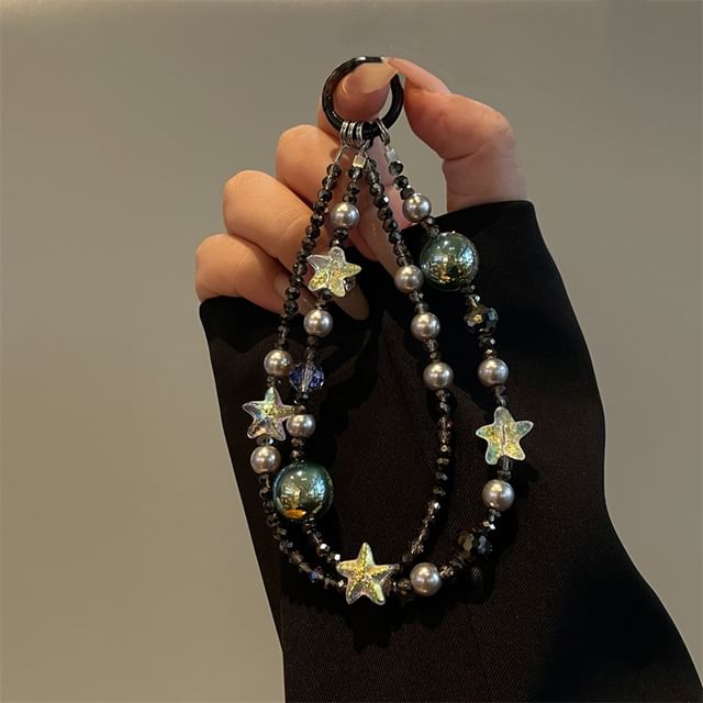Phone Pearl Lanyard Star Faux