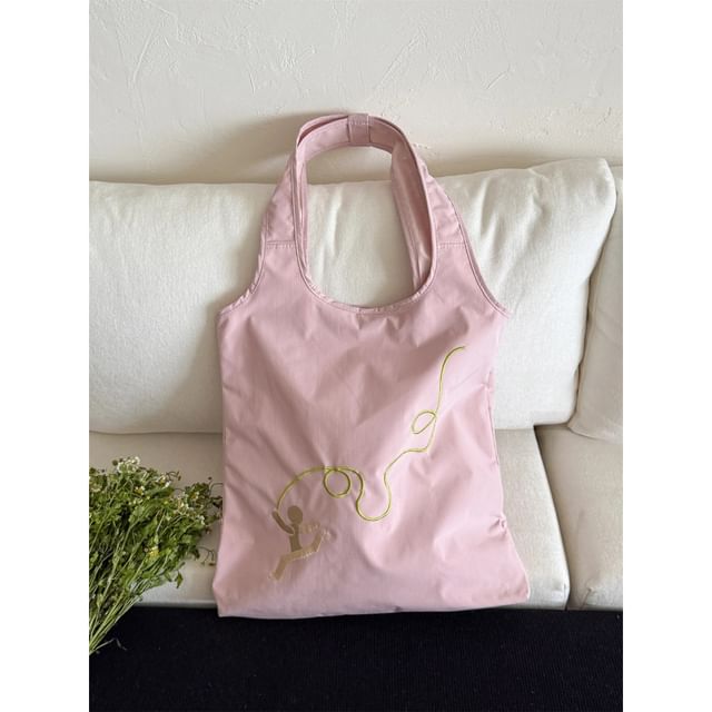 Bag Tote Embroidered Nylon