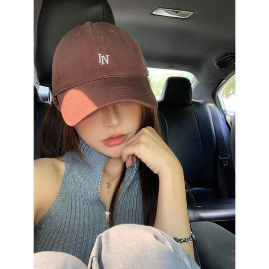 Cap Baseball Lettering Embroidered