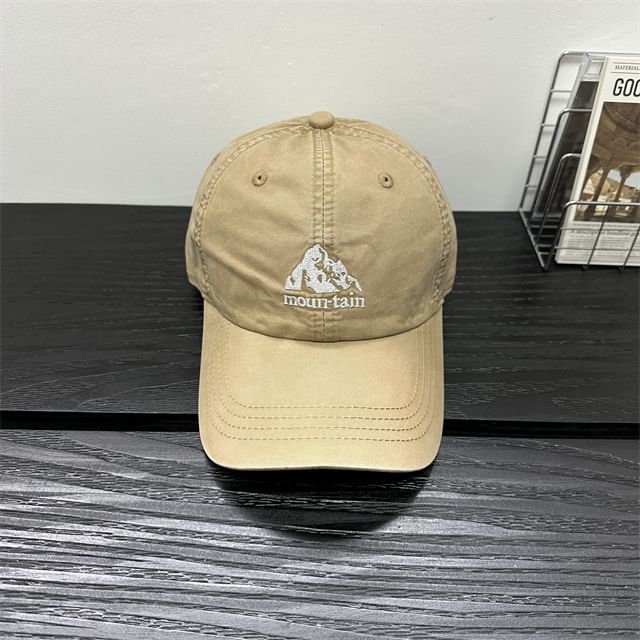 Mountain Embroidered Cap Baseball