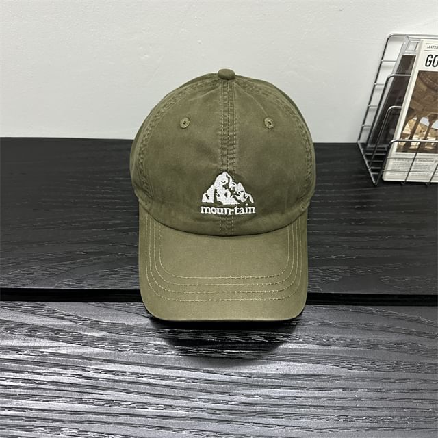 Mountain Embroidered Cap Baseball