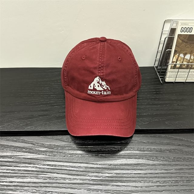 Mountain Embroidered Cap Baseball