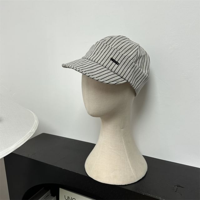 Striped Cap Brim Short Baseball
